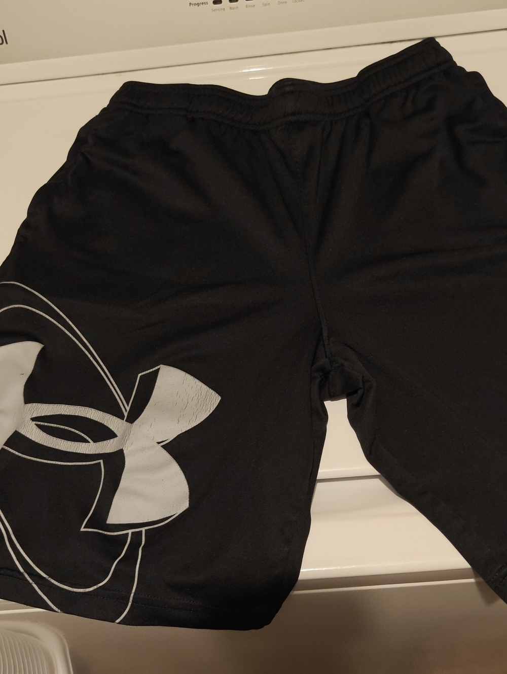Under Armour Black Shorts with White Logo